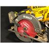 Image 2 : 4 DEWALT TOOLS,  CIRCULAR SAW WITH 20V, FLEXVOLT DCG414 ANGLE GRINDER