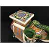 Image 3 : CERAMIC PAINTED ELEPHANT STATUE 17" TALL