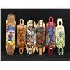 Image 1 : 6 ASSORTED LANDYACHTZ LONG BOARD DECKS, 3 WITH GRIP TAPE, 3 WITHOUT