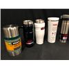 Image 2 : 13 ASSORTED THERMOS AND STANLEY MUGS