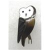 Image 1 : INLAY ZUNI OWL PIN STERLING SILVER SIGNED