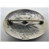 Image 2 : CONCHO PIN STERLING SILVER BROOCH HAND STAMPED