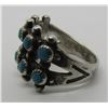 Image 2 : SNAKE EYE TURQUOISE RING STERLING SILVER