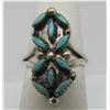 Image 1 : WEE NEEDLEPOINT TURQUOISE RING STERLING SILVER