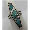 Image 1 : INLAY GEM TURQUOISE MOP RING STERLING SILVER