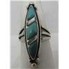 Image 4 : INLAY GEM TURQUOISE MOP RING STERLING SILVER