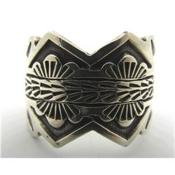 BILL EMERSON RING STERLING SILVER NAVAJO SIZE 14