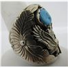 Image 4 : D MARK TURQUOISE RING STERLING SILVER NAVAJO