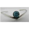 Image 1 : C SPIDERWEB TURQUOISE CUFF BRACELET STERLING SILVE