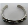 Image 5 : GEM TURQUOISE CUFF BRACELET STERLING SILVER