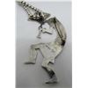 Image 2 : HOPI KOKOPELLI NECKLACE STERLING SILVER PEARL BEAD