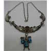 Image 1 : CHEE TURQUOISE CORAL NECKLACE STERLING SILVER