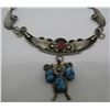 Image 3 : CHEE TURQUOISE CORAL NECKLACE STERLING SILVER