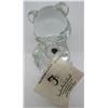 Image 1 : FENTON APRIL DIAMOND BEAR CLEAR CYRSTAL GLASS TAG