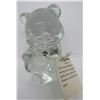 Image 2 : FENTON APRIL DIAMOND BEAR CLEAR CYRSTAL GLASS TAG