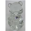 Image 4 : FENTON APRIL DIAMOND BEAR CLEAR CYRSTAL GLASS TAG