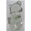 Image 1 : FENTON AUGUST PERIDOT BEAR CLEAR CRYSTAL GLASS TAG