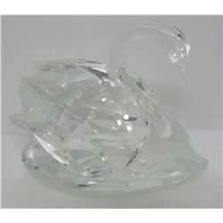 SWAROVSKI SWAN CLEAR SILVER CRYSTAL GLASS