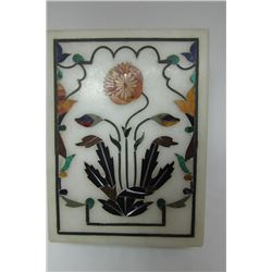 MOSAIC STONE INLAID BOX PETRA DURA MICRO INLAY