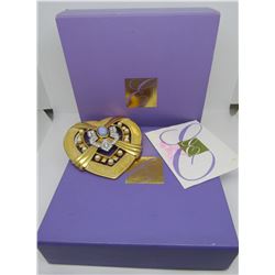 ELIZABETH TAYLOR HEART OF HOLLYWOOD PIN BROOCH