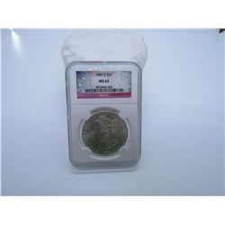 1884 O MORGAN SILVER DOLLAR NGC MS63