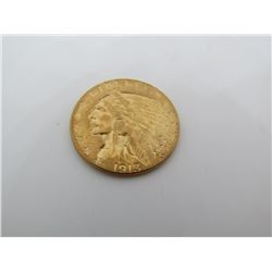 1913 INDIAN 2 1/2 DOLLAR GOLD COIN