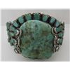 Image 3 : PETIT POINT TURQUOISE CUFF BRACELET STERLING SILVE