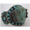 Image 5 : PETIT POINT TURQUOISE CUFF BRACELET STERLING SILVE
