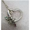 Image 3 : LENOX MULTIGEMSTONE HEART NECKLACE STERLING SILVER