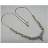 Image 2 : 87 DIAMOND NECKLACE GOLD ON STERLING SILVER
