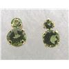 Image 1 : PERIDOT EARRINGS 14K YELLOW GOLD AUGUST BIRTHSTONE