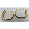 Image 4 : PANTHER ENAMEL HOOP EARRINGS 14K GOLD DIAMOND CUT