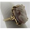 Image 4 : ANGELSKIN CAMEO RING 14K GOLD SIZE 6 CARVED SHELL