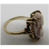 Image 5 : ANGELSKIN CAMEO RING 14K GOLD SIZE 6 CARVED SHELL