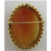 Image 2 : CAMEO PIN PENDANT BROOCH 14K GOLD CARVED SHELL 8GR