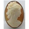Image 1 : CAMEO PIN PENDANT BROOCH 800 STERLING SILVER 14GR