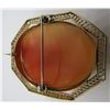 Image 5 : HUGE ANTIQUE FILIGREE CAMEO PIN PENDANT 10K GOLD