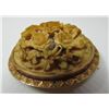 Image 1 : CARVED 3D FLORAL CAMEO BROOCH PIN 14K GOLD C1850