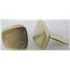 Image 2 : MIDCENTURY MODERN CUFFLINKS GOLD ON 800 STERLING