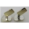 Image 4 : MIDCENTURY MODERN CUFFLINKS GOLD ON 800 STERLING