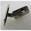 Image 7 : MIDCENTURY MODERN CUFFLINKS GOLD ON 800 STERLING