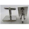 Image 3 : ANSON CUFFLINKS STERLING SILVER ENGRAVED LINKS