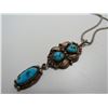 Image 4 : STERLING NATIVE AMERICAN TURQUOISE NECKLACE