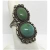 Image 1 : LARGE OLD PAWN NAVAJO STERLING TURQUOISE RING
