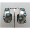 Image 1 : LARGE SIGNED PB TURQUOISE STERLING EARRINGS 39G