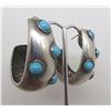 Image 2 : LARGE SIGNED PB TURQUOISE STERLING EARRINGS 39G