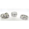 Image 1 : LOT OF 3 LARGE STERLING CZ RINGS 31G