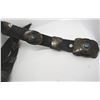 Image 2 : SIGNED OLD PAWN STERLING TURQUOISE CONCHO BELT