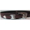 Image 1 : CG MARK STERLING SILVER BUCKLE LEATHER BELT 3PCSET