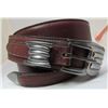 Image 2 : CG MARK STERLING SILVER BUCKLE LEATHER BELT 3PCSET